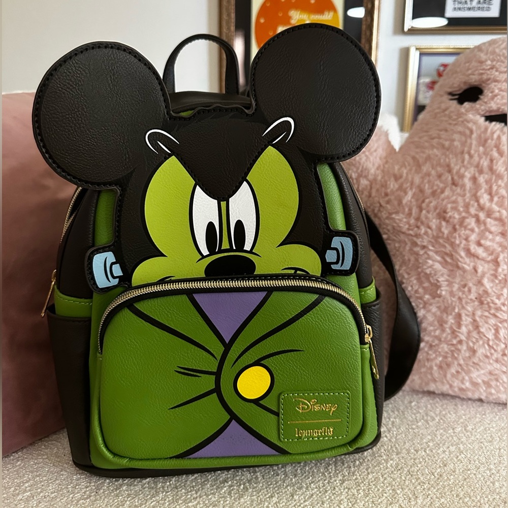 LOUNGEFLY MICKEY HALLOWEEN FRANKENSTEIN BACKPACK